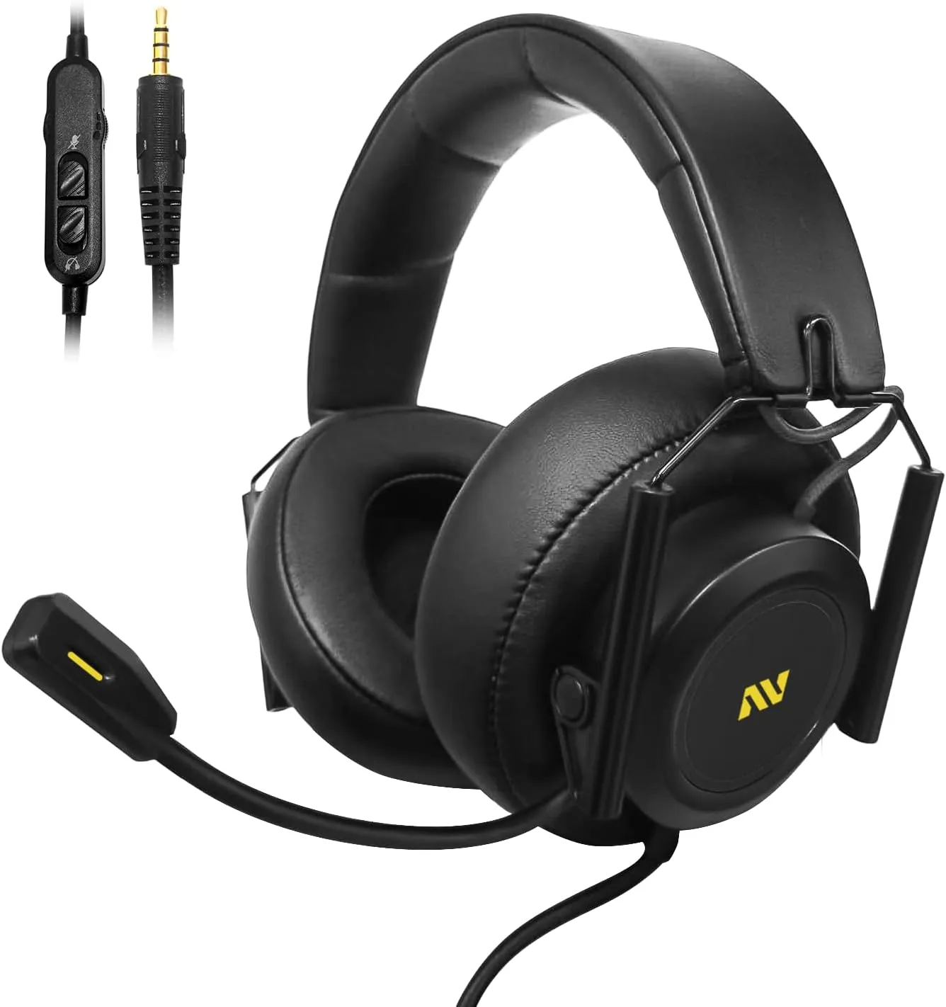 🖤🎧 Foldable Gaming Headset with Noise-Cancelling Mic 🎧🖤