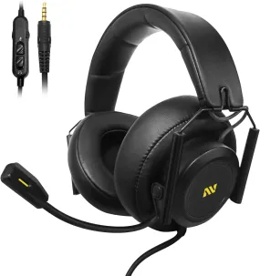 🖤🎧 Foldable Gaming Headset with Noise-Cancelling Mic 🎧🖤
