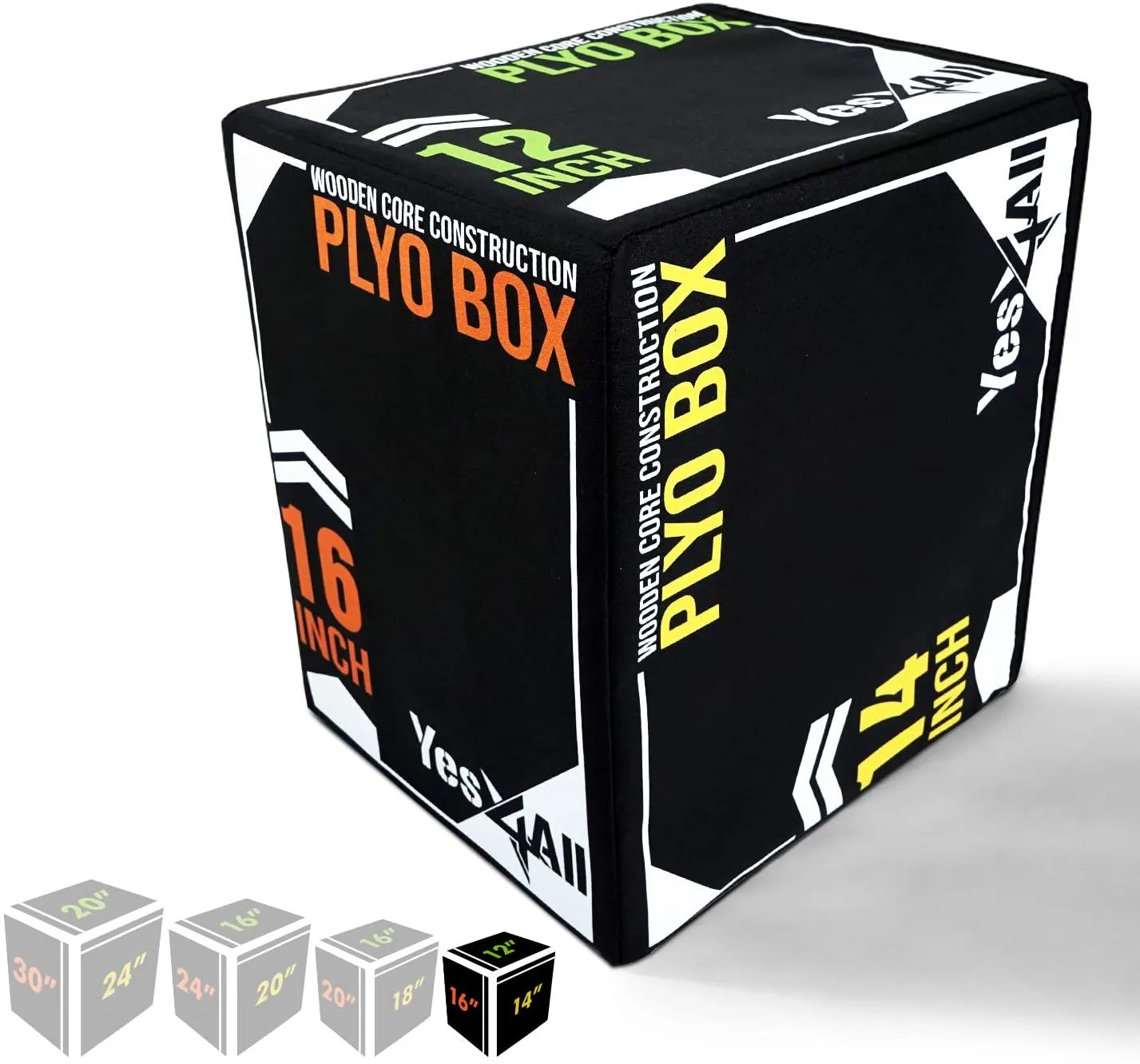 3-in-1 Soft Plyo Box Wooden Core Foam for Exercise