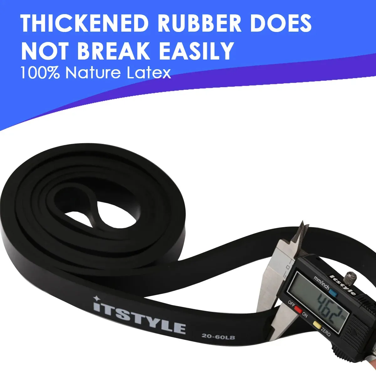 41" Resistance Bands 208cm Fitness Latex Pull Up Crossfit Yoga Power Expander Set