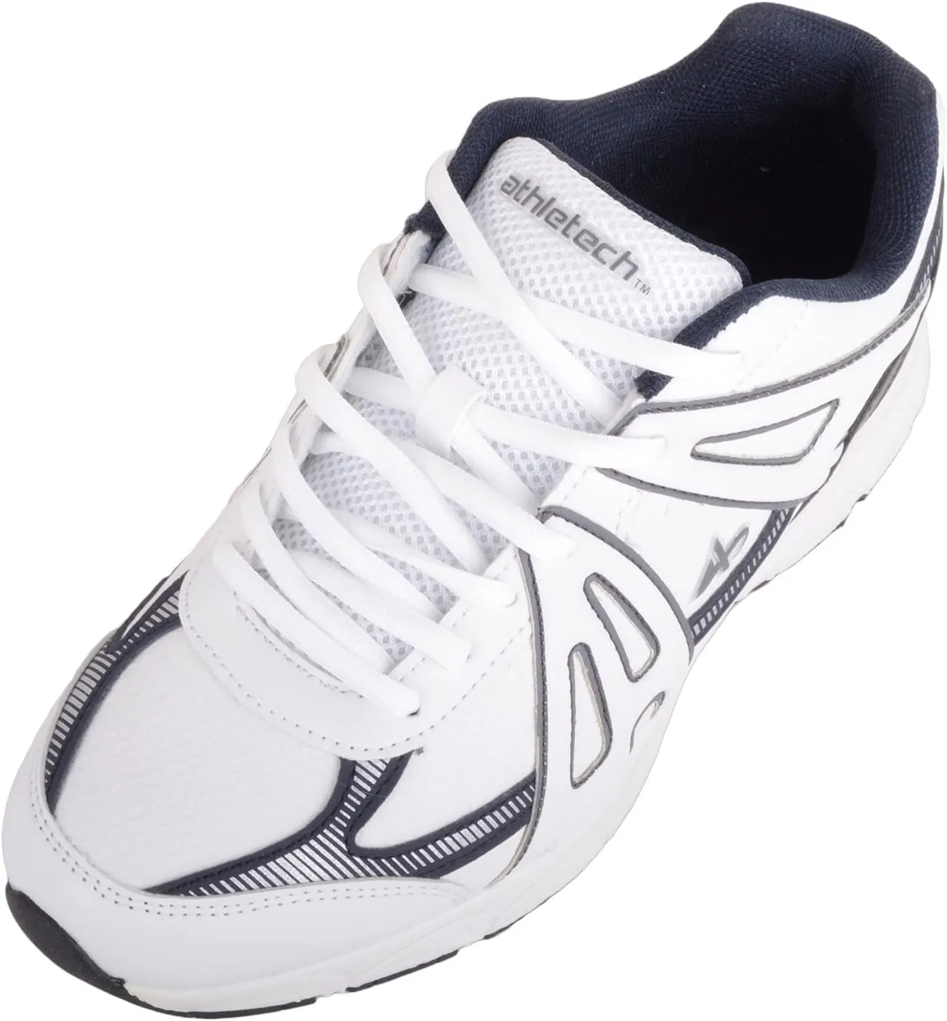 ABSOLUTE FOOTWEAR Mens Lace Up Breathable Mesh Round Toe Running Walking Gym Workout Trainers Sneakers