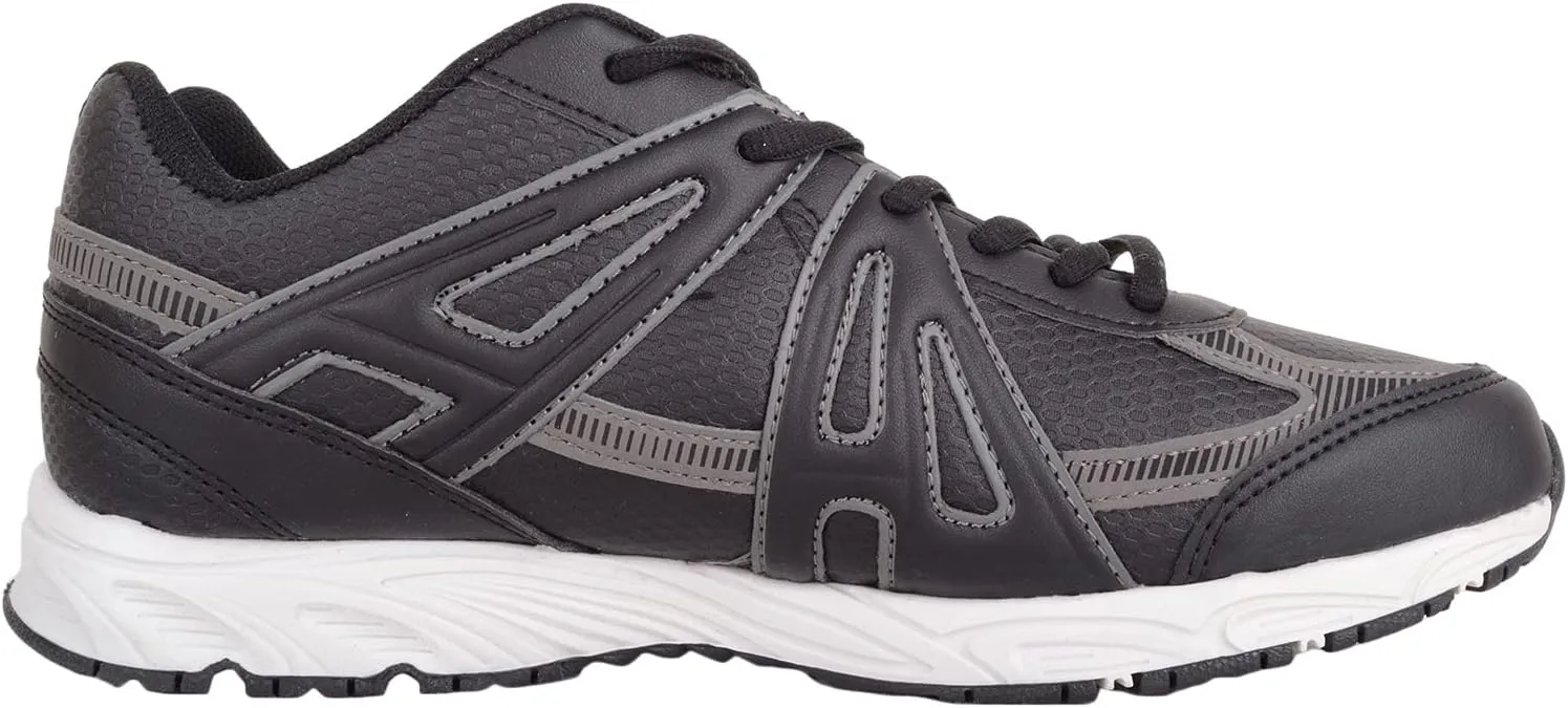 ABSOLUTE FOOTWEAR Mens Lace Up Breathable Mesh Round Toe Running Walking Gym Workout Trainers Sneakers