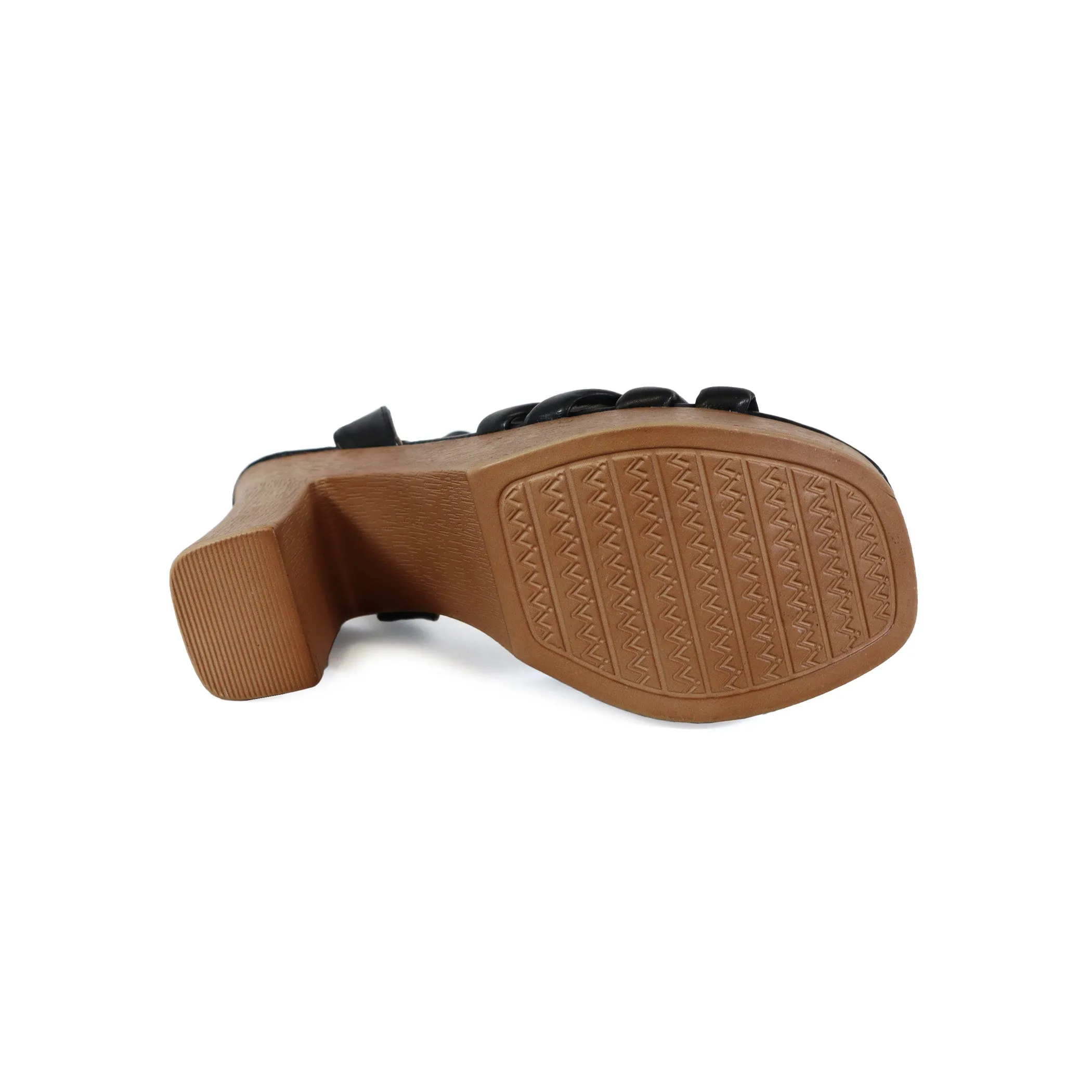 ARLESA-05 Women's Padded Multi Strap In Wooden Heel