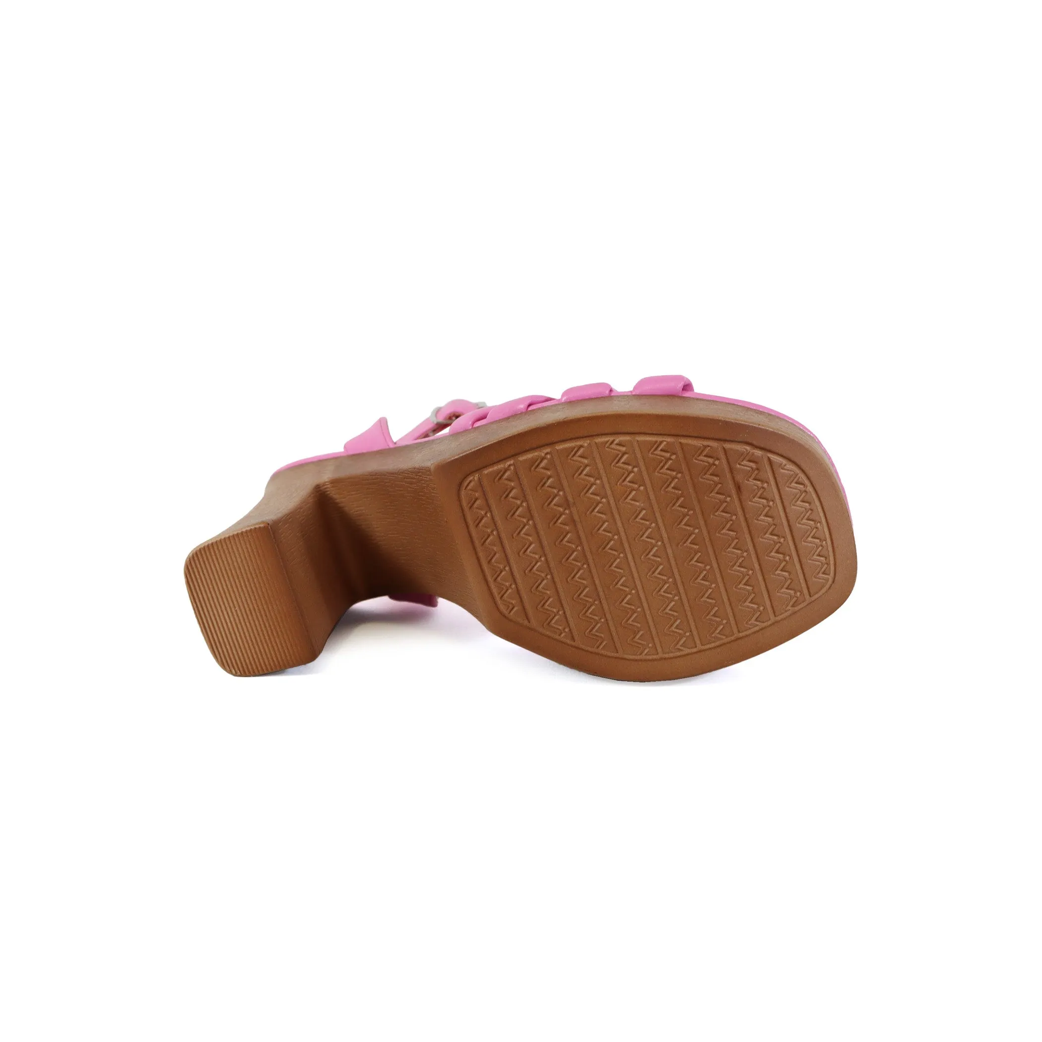 ARLESA-05 Women's Padded Multi Strap In Wooden Heel