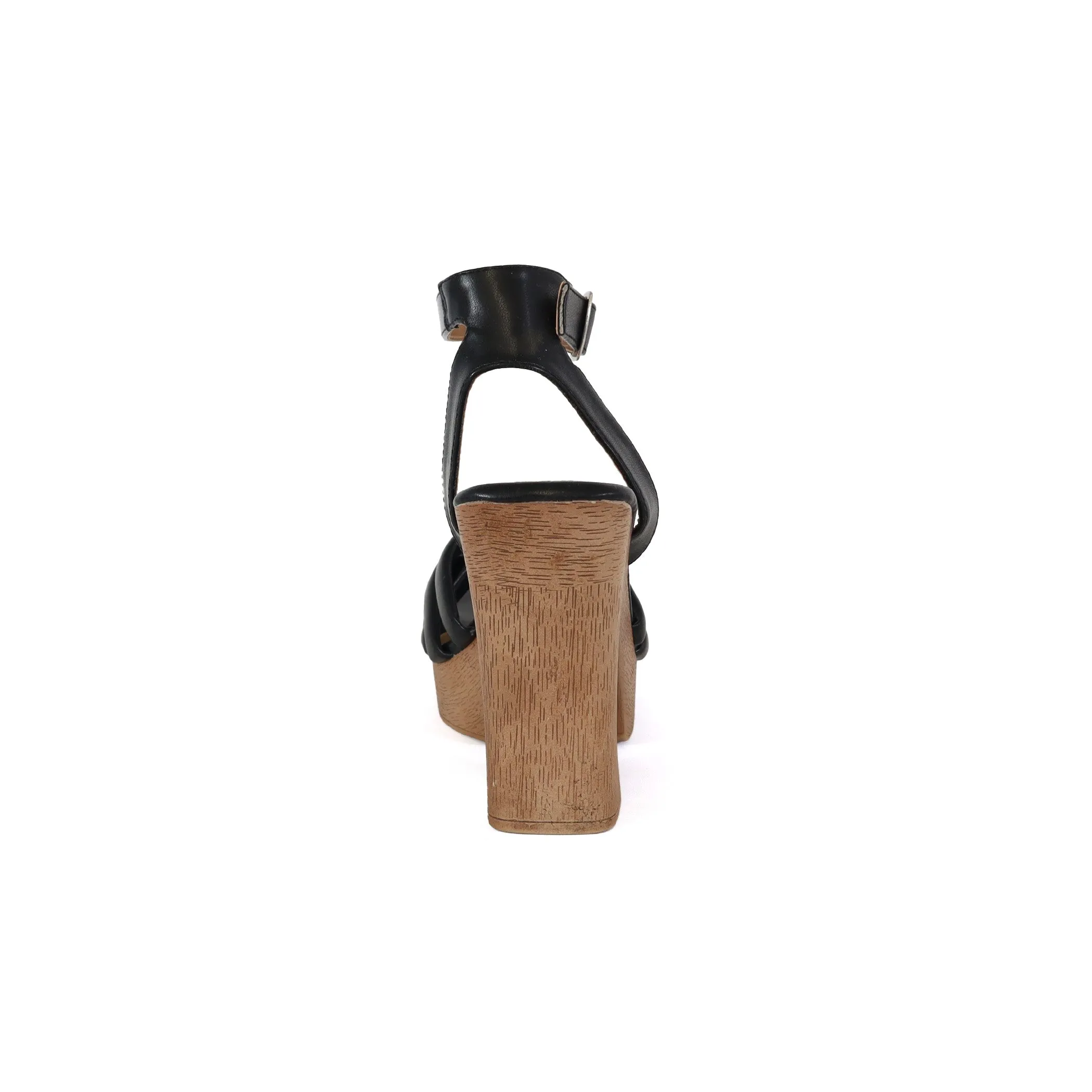 ARLESA-05 Women's Padded Multi Strap In Wooden Heel