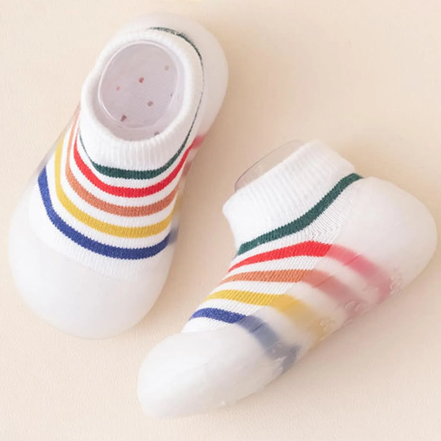 Baby Sneakers Children Floor Socks Baby Toddler Shoes Socks Boys and Girls Non Slip Soft Rubber Toddler Walking Shoes