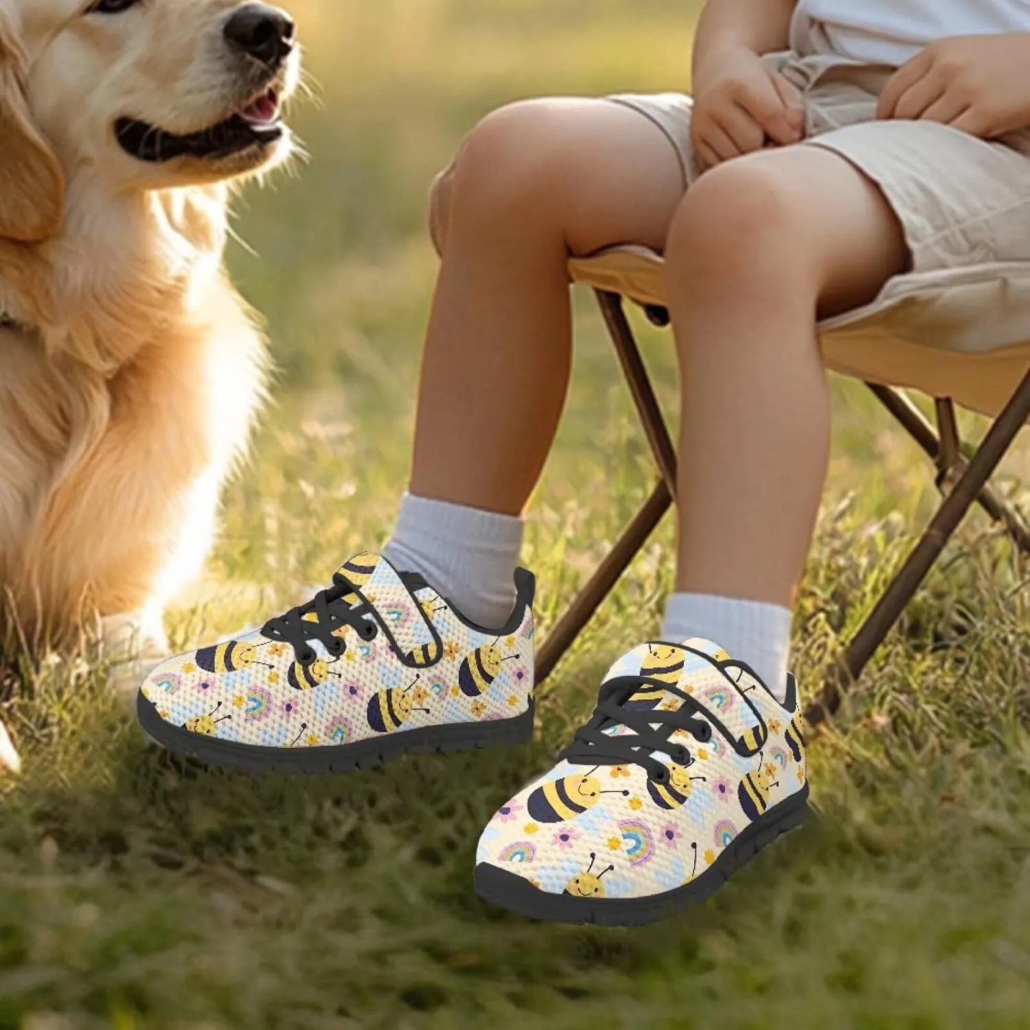 Boys Girls Baseball Sneakers,Children Anti-Skid Single Buckle Shoes Wear Resistant Running Walking Shoes