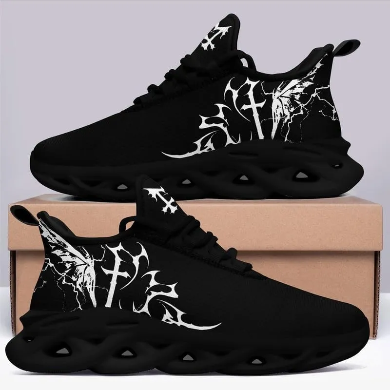 Casual Skull Road Running Shoes for Men Women Breathable Cushion Sports Walking Sneaker Gym Jogging Training Footwear