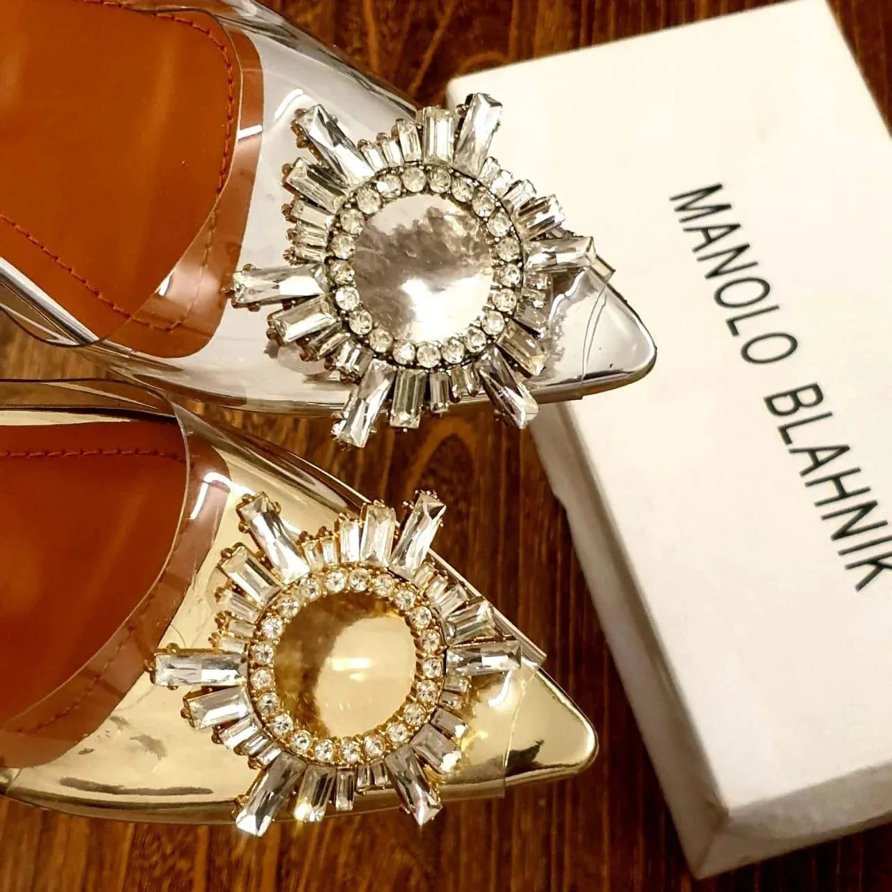 CINDERELLA TRANSPARENT FLAT SANDALS