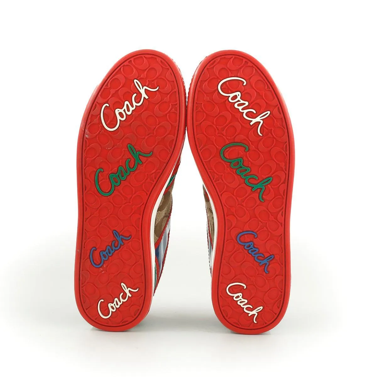 Coach Signature Rare Oriana Low-Top Sneakers Fabric Multicolour Colour For Women