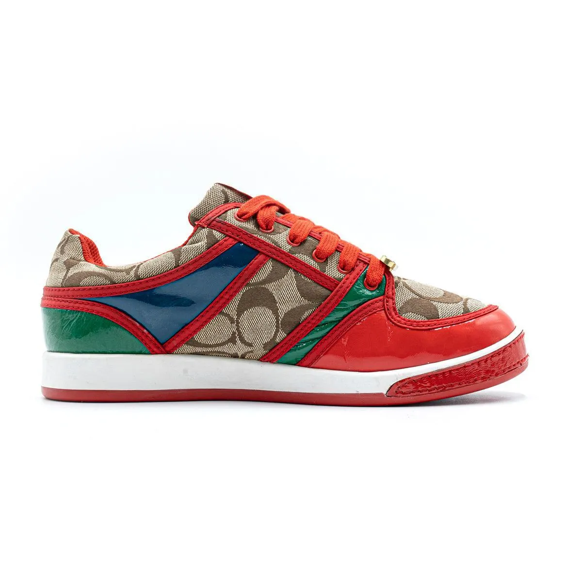 Coach Signature Rare Oriana Low-Top Sneakers Fabric Multicolour Colour For Women