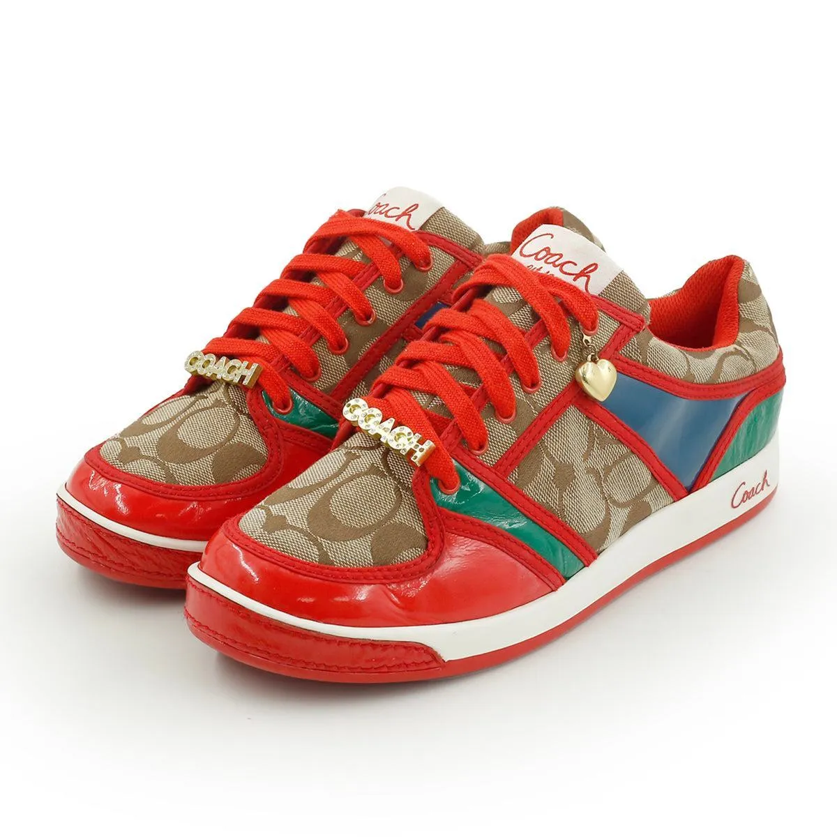 Coach Signature Rare Oriana Low-Top Sneakers Fabric Multicolour Colour For Women