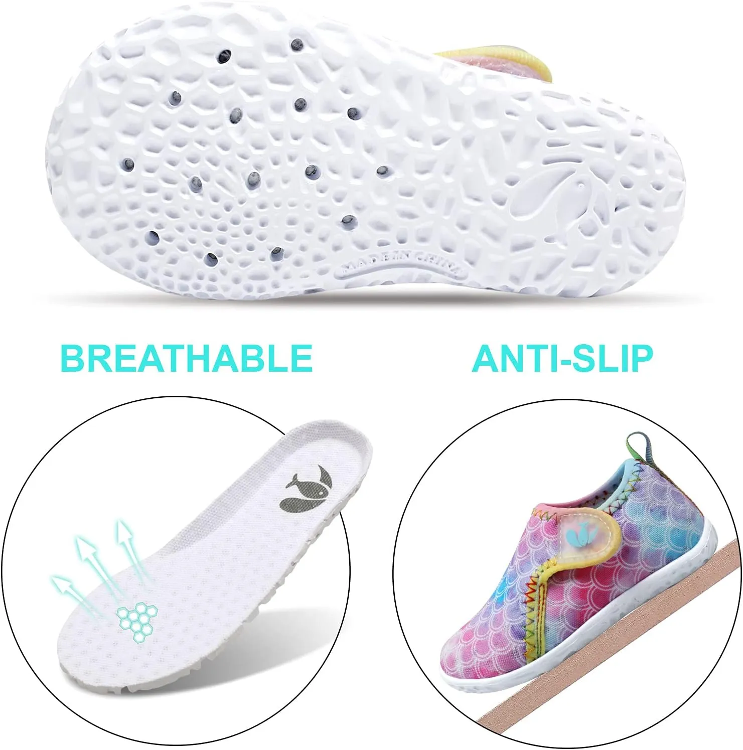 FEETCITY Baby Boys Girls Water Sport Shoes Barefoot Kids Aqua Socks Quick-Dry Beach Swim Pool Shoes