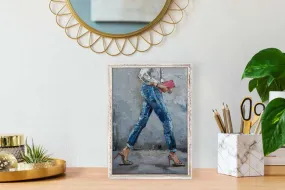 Figurative - Leopard Shoes Mini Framed Canvas