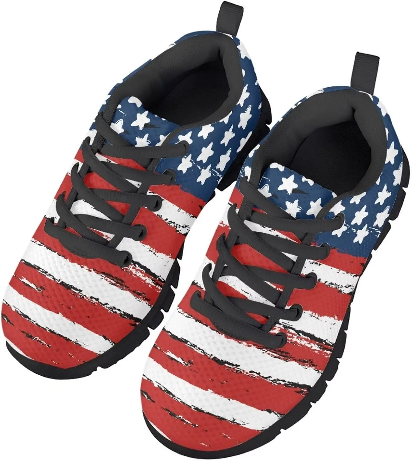 GIFTPUZZ Fashion Sneakers Unisex Kids Mesh Casual Running Breathable Tennis Shoes Non Slip Footwear