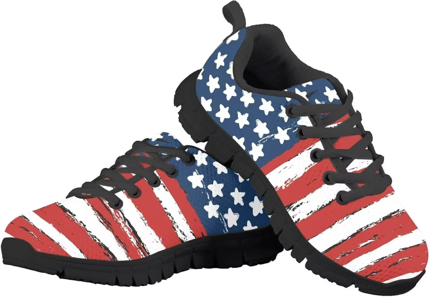 GIFTPUZZ Fashion Sneakers Unisex Kids Mesh Casual Running Breathable Tennis Shoes Non Slip Footwear