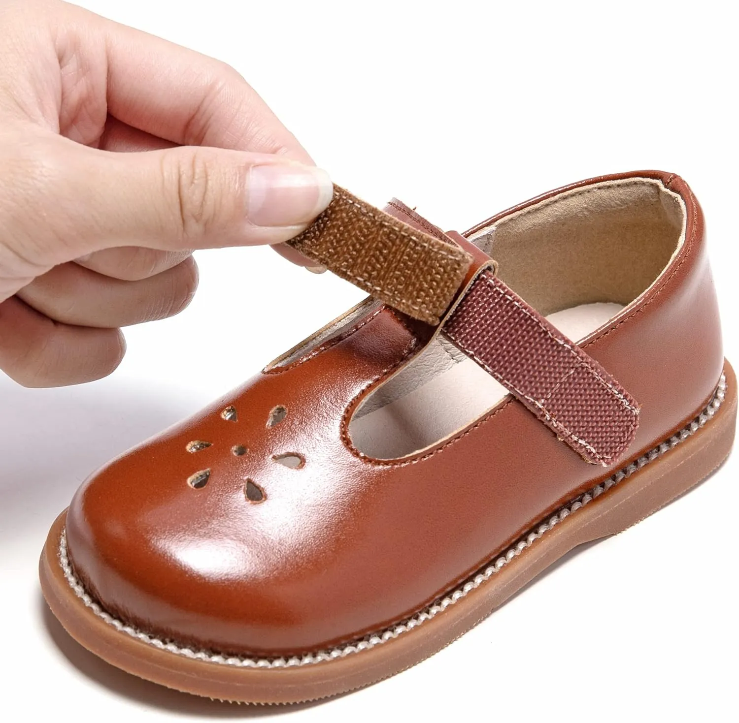 GINFIVE Toddler Little Girls Mary Janes Flats Girls Dress Shoes Kids Shoes