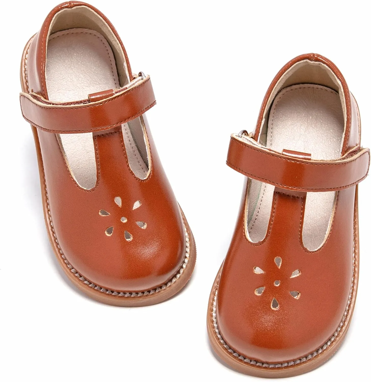 GINFIVE Toddler Little Girls Mary Janes Flats Girls Dress Shoes Kids Shoes