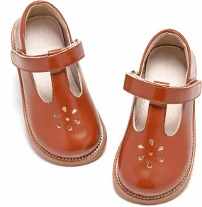 GINFIVE Toddler Little Girls Mary Janes Flats Girls Dress Shoes Kids Shoes