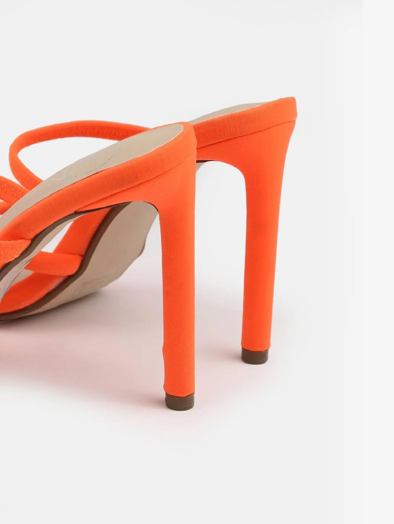 High Heel Toe Post Mule Sandals