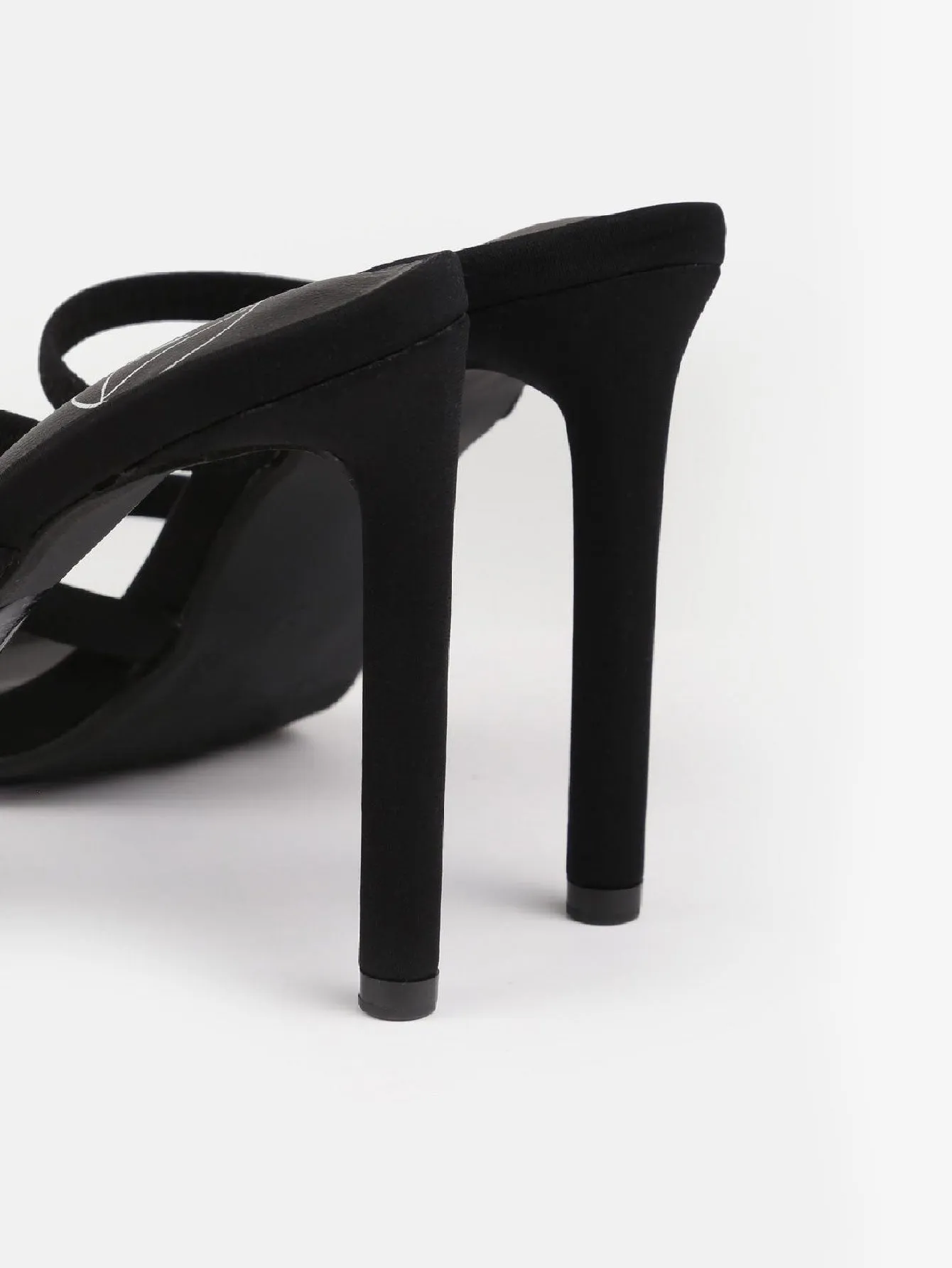 High Heel Toe Post Mule Sandals