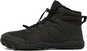 Hike Winter Footwear Barefoot Shoes Women Men, Autumn Winter Waterproof Wide Toe Box Barefoot Shoes Walking Boots Warm Sneaker