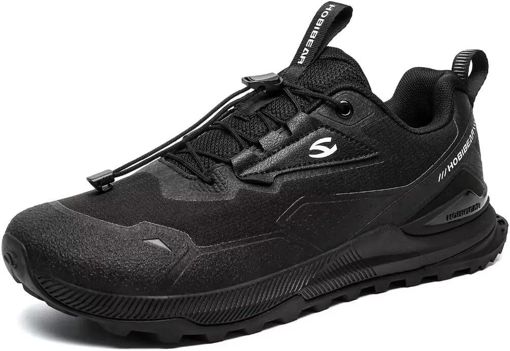 HOBIBEAR Men's Wide Toe Walking Shoes Zero Drop Non Slip Wear Resistant Sneakers