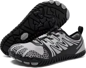 HOBIBEAR Wide Toe Box Barefoot Shoes for Men Women Gym Minimalist Cross-Trainer Running Hike Grounded Footwear Non Slip Zero Drop