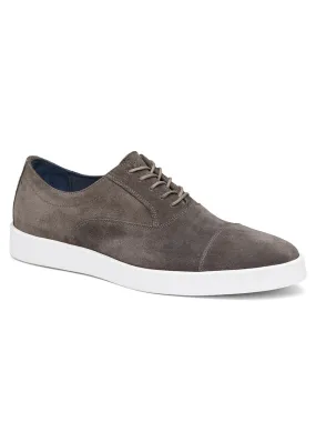 J & M Collection Bolivar Cap in Grey Italian Suede