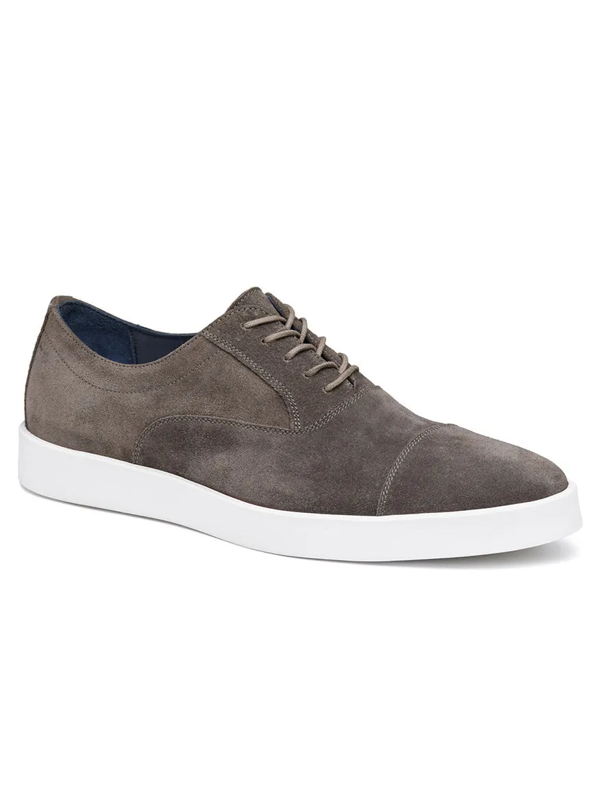 J & M Collection Bolivar Cap in Grey Italian Suede