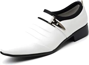 lilaBelle]【Hollow Design Dress Shoes Men's Versatile Business-Casual Leather Oxfords, Breathable Formal Footwear for Hot Climate, Day Comfort Work Shoes for Saudi Men