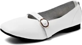 Loafers for Women Genuine Leather Women’s Flat Shoes Comfortable Casual Footwear for Moms Large