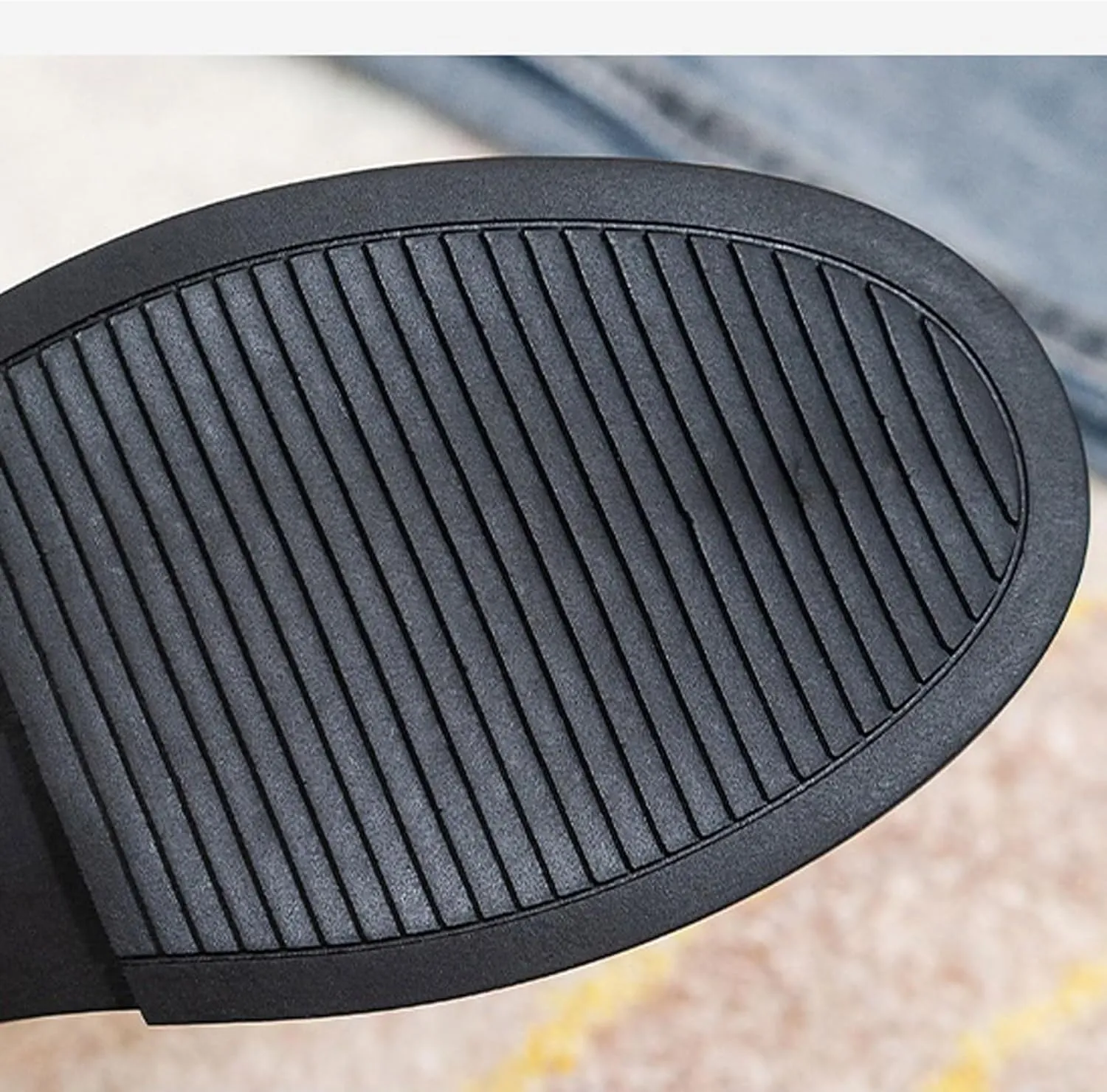 Loafers for Women Women's Black Leather Casual Shoes Thick Soled Autumn Footwear for Comfort and Style