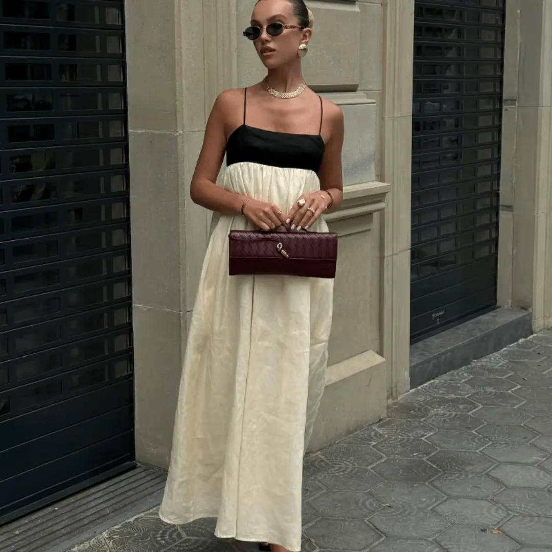 Maxi Dress with Sling Cutout