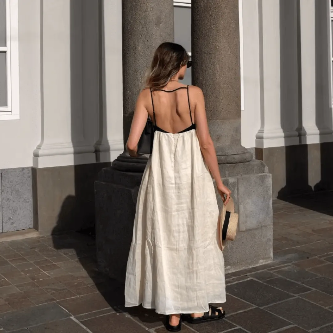 Maxi Dress with Sling Cutout