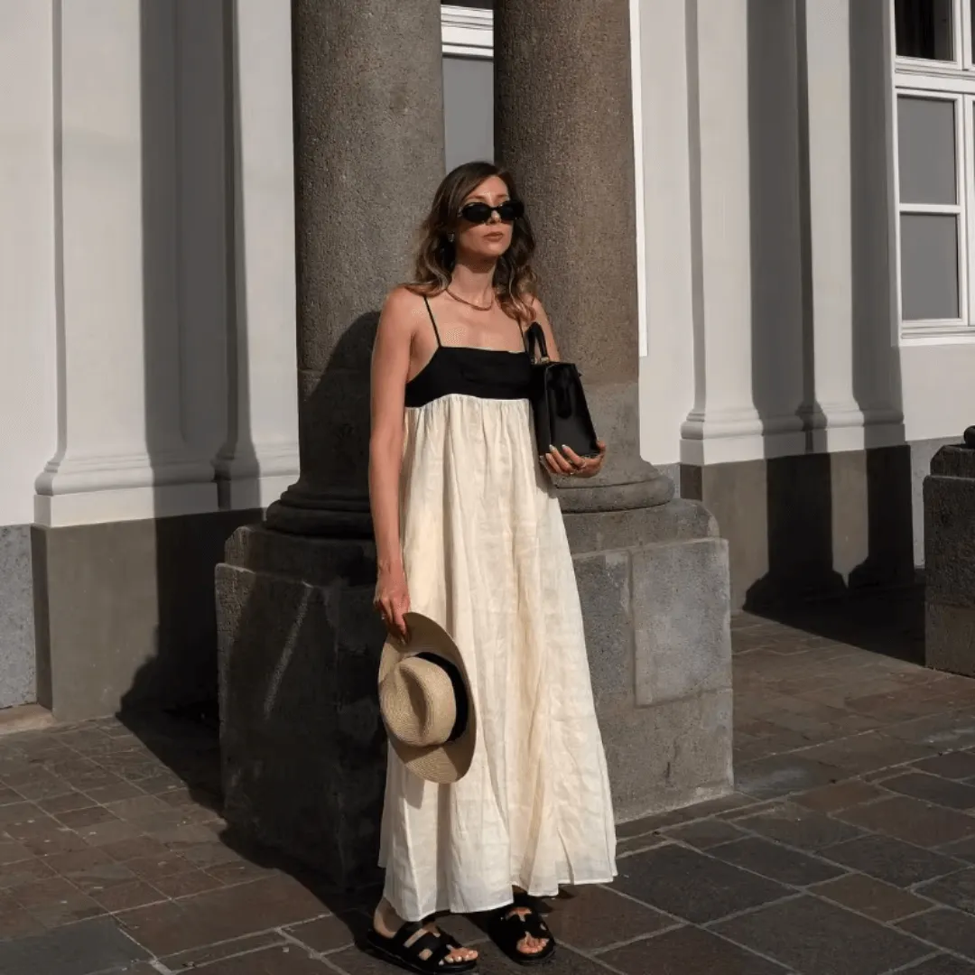 Maxi Dress with Sling Cutout