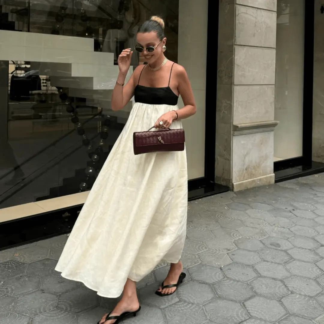 Maxi Dress with Sling Cutout
