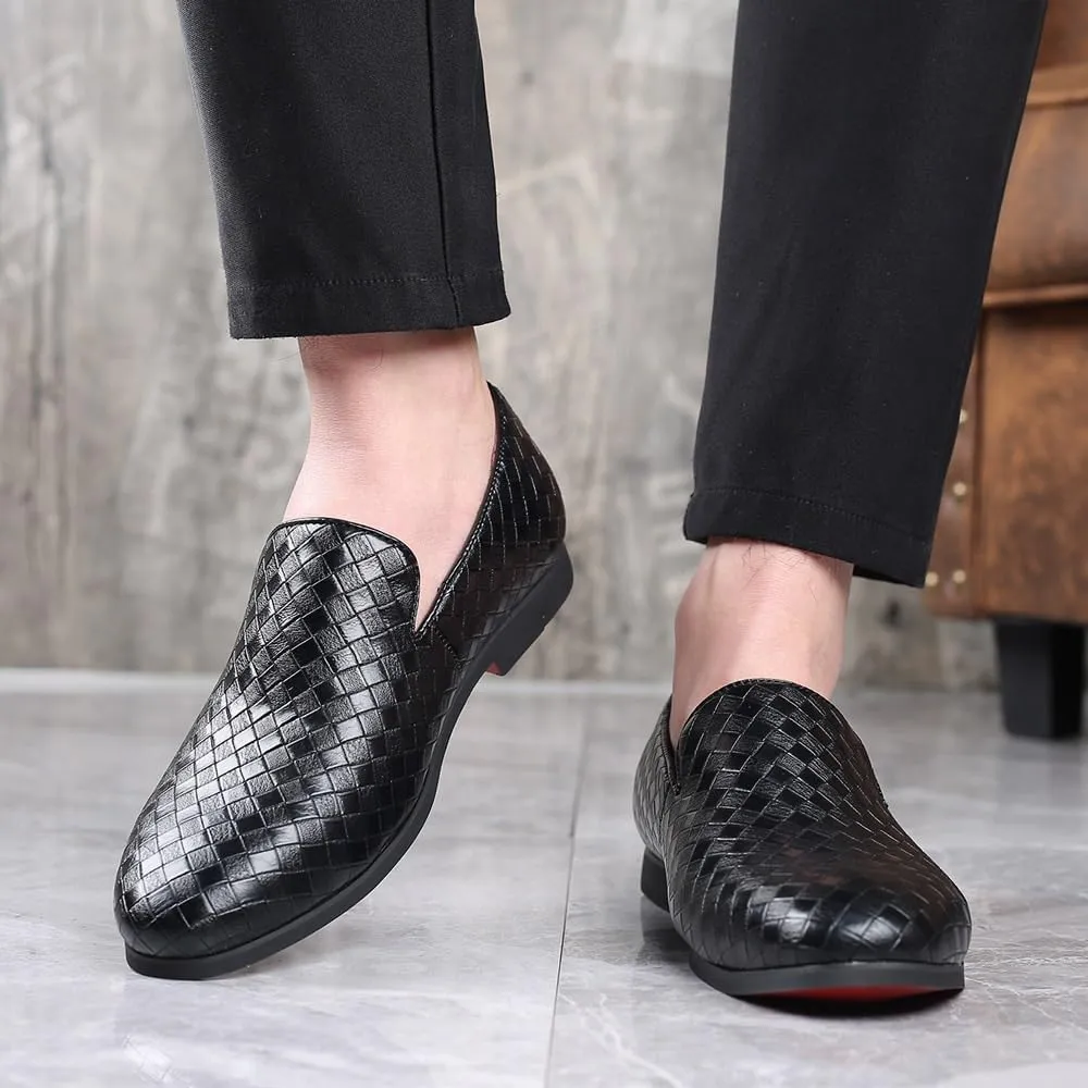 Men Elegant Loafers Luxury Oxford Shoes Business Office Loafers Leather Fashion Dress Sneakers Comfort Walking Driving Shoes