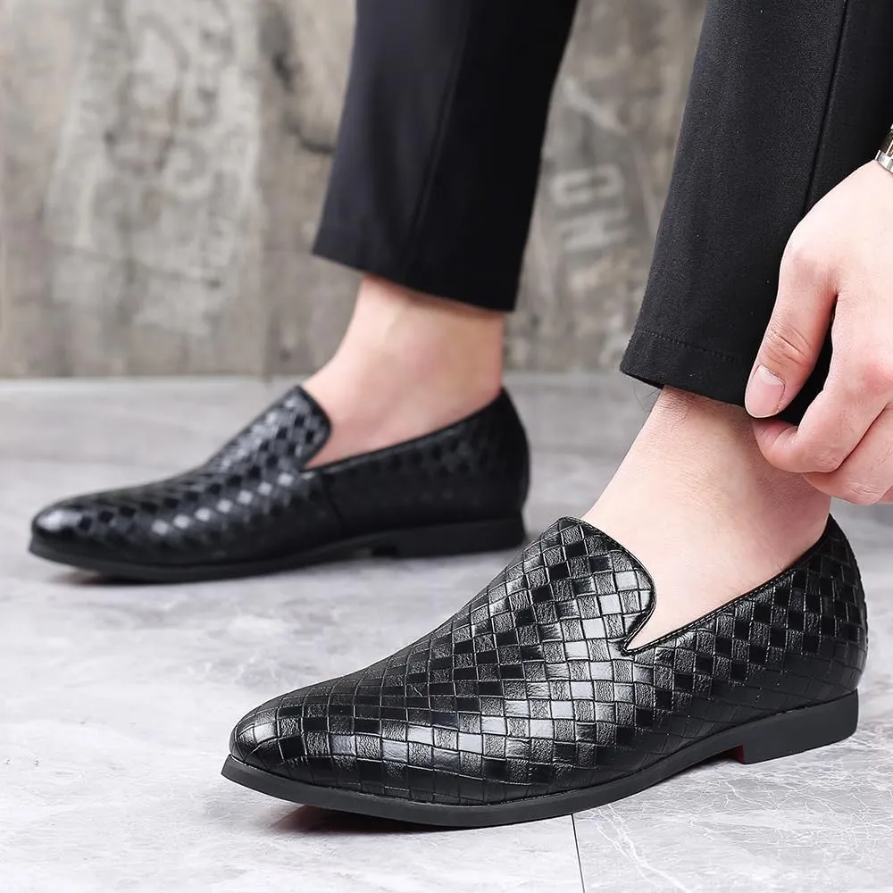 Men Elegant Loafers Luxury Oxford Shoes Business Office Loafers Leather Fashion Dress Sneakers Comfort Walking Driving Shoes