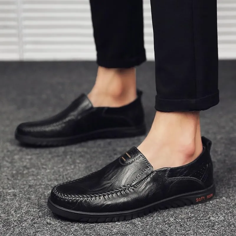 Men Elegant Slip-On Loafer Luxury Oxford Shoes Business Loafers England Flats Breathable Sport Outdoor Footwear