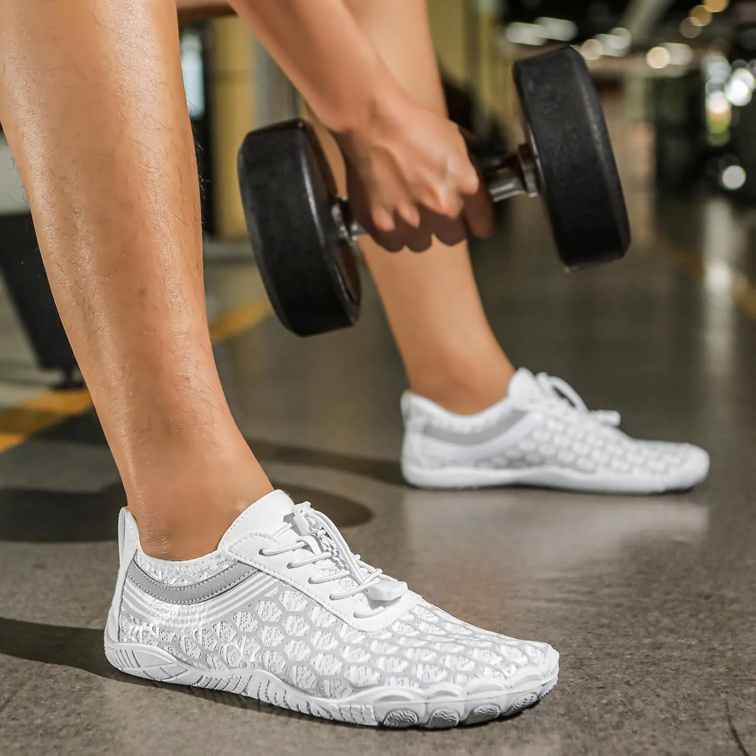 Mens Barefoot Shoes Grounding Shoes for Women Hike Barefoot Shoe Women Non-Slip Breathable Quick Dry Water Shoe with Wide Toe Box Outdoor Beach Pool Athletic Swim Surf Hiking Walking Footwear