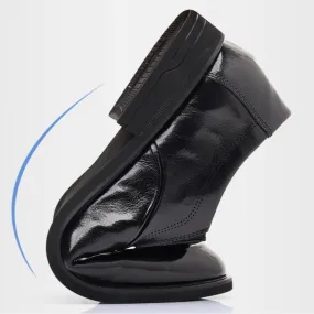Men's Comfort Orthopedic Dress Shoes, Formal Loafers & Oxfords, Fashion Leather Wedding Shoes, Elegant Flats for Business & Special Occasions