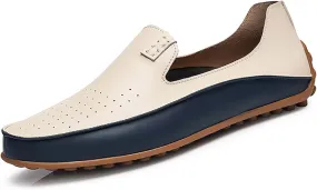 Men's Fashion Casual Loafers Comfortable Non-slip Driving Shoes Lightweight Soft-soled Casual Walking Shoes-Hand-stitched-Fashionable Urban Men's Shoes Large Size-4-13 US Size