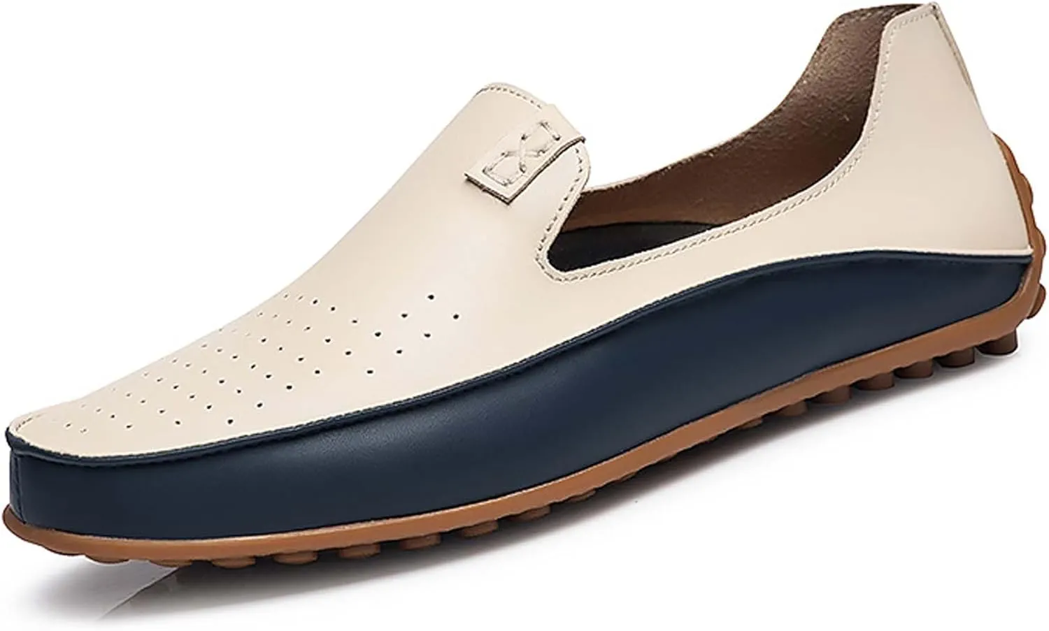 Men's Fashion Casual Loafers Comfortable Non-slip Driving Shoes Lightweight Soft-soled Casual Walking Shoes-Hand-stitched-Fashionable Urban Men's Shoes Large Size-4-13 US Size