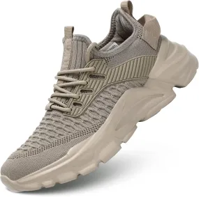 Men's Running Shoes, Non Slip, Breathable, Lightweight Fashion Sneakers, Slip Resistant Athletic Sports Walking Gym Work Shoes