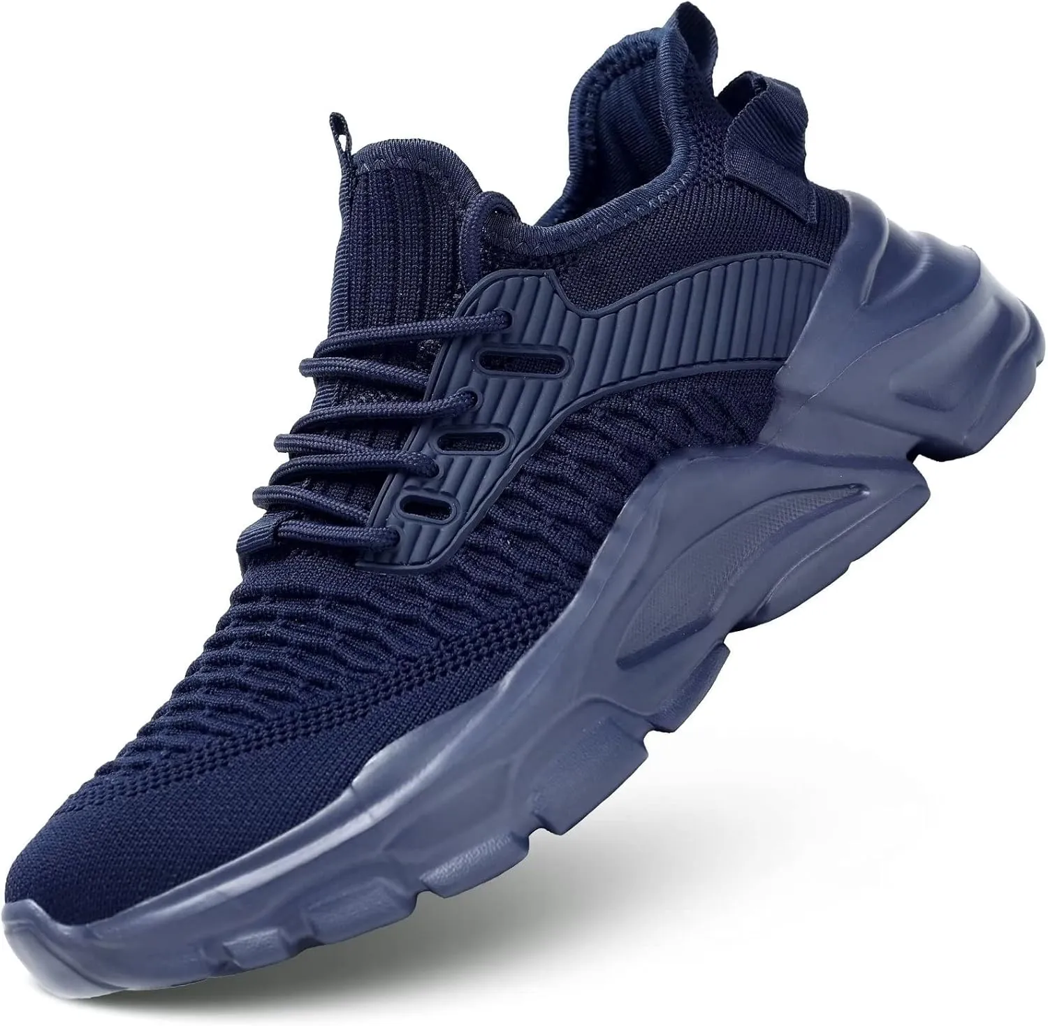 Men's Running Shoes, Non Slip, Breathable, Lightweight Fashion Sneakers, Slip Resistant Athletic Sports Walking Gym Work Shoes