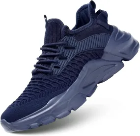Men's Running Shoes, Non Slip, Breathable, Lightweight Fashion Sneakers, Slip Resistant Athletic Sports Walking Gym Work Shoes