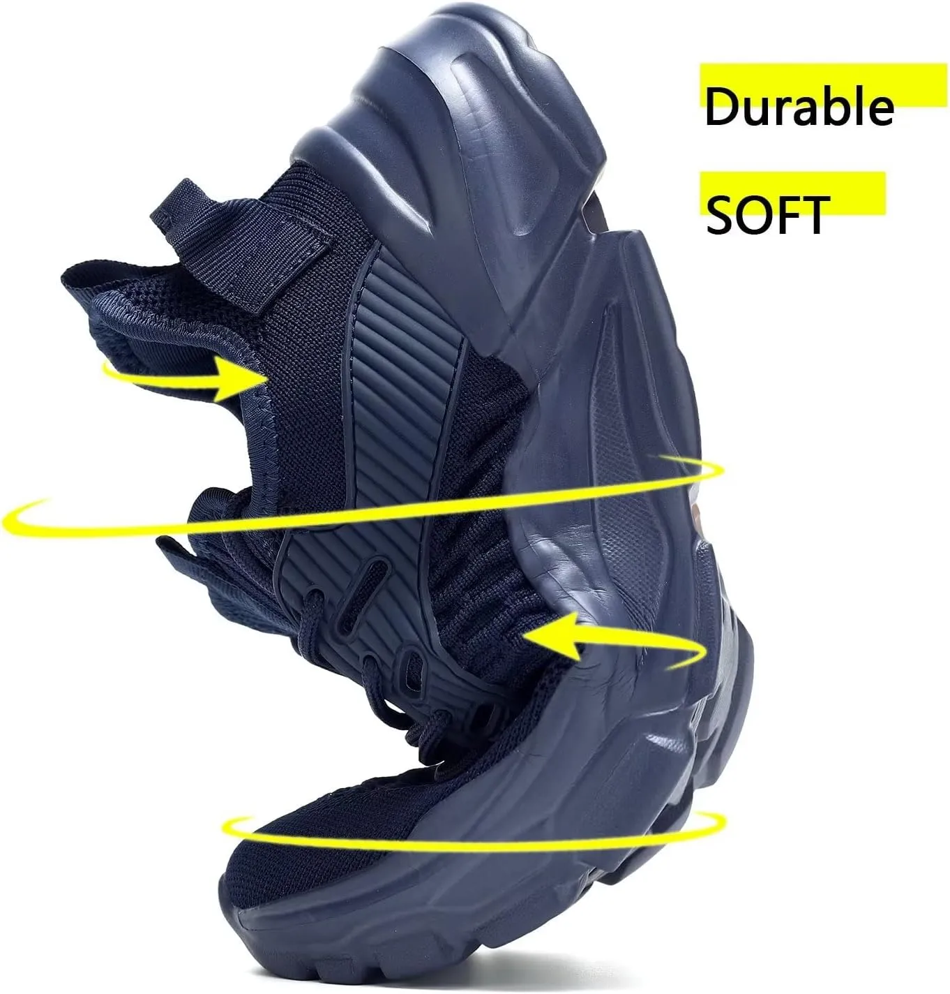 Men's Running Shoes, Non Slip, Breathable, Lightweight Fashion Sneakers, Slip Resistant Athletic Sports Walking Gym Work Shoes