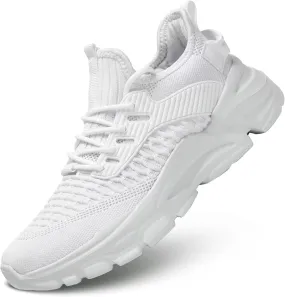 Men's Running Shoes, Non Slip, Breathable, Lightweight Fashion Sneakers, Slip Resistant Athletic Sports Walking Gym Work Shoes
