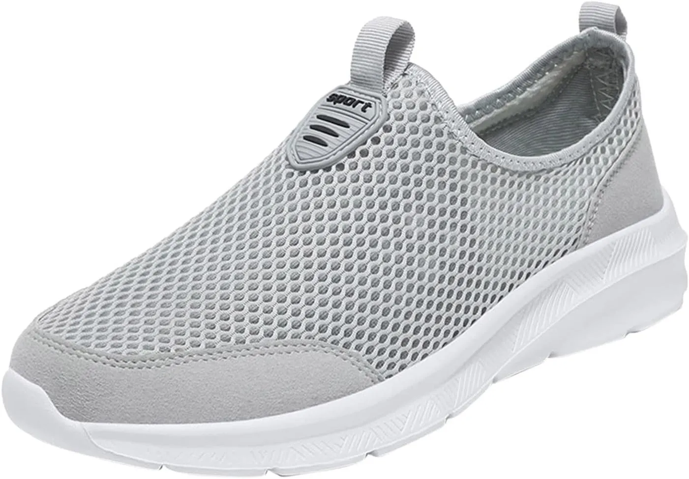 Mens Slip On Walking Shoes Non Slip Running Shoes Breathable Workout Shoes Lightweight Gym Sneakers
